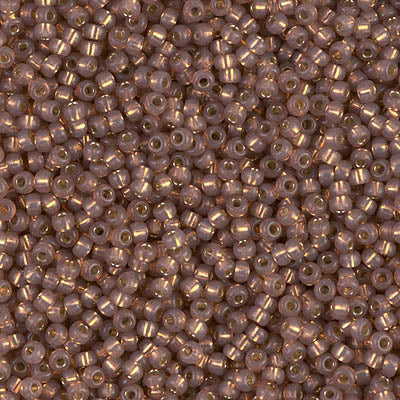 Miyuki Seed Beads 11/0 - SB0641 Alabaster Bronze Silver Lined Dyed Alabaster