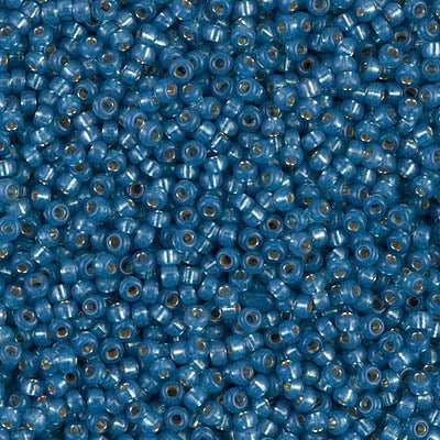 Miyuki Seed Beads 11/0 - SB0648 Alabaster Denim Blue Silver Lined Dyed Alabaster