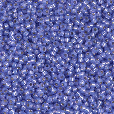 Miyuki Seed Beads 11/0 - SB0649 Alabaster Violet Silver Lined Dyed Alabaster