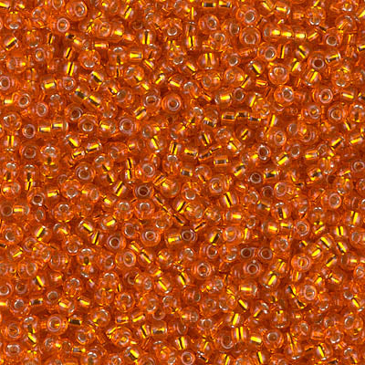 Miyuki Seed Beads 11/0 - SB0008 Orange Silver Lined