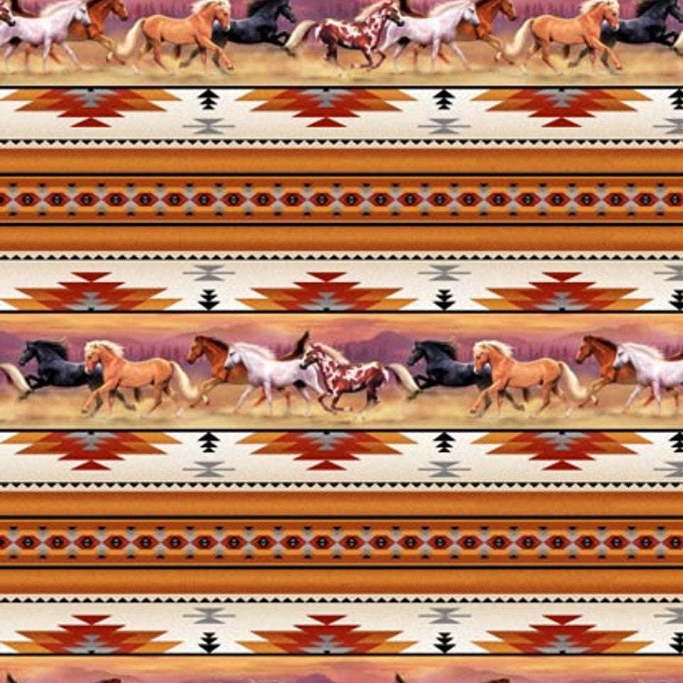 Courir avec le soleil 1335 - Doré Tissu 100% coton designer
