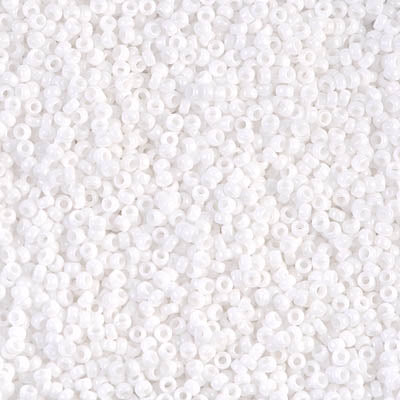 15/0 - SB0402 - Blanc craie Opaque · Miyuki Rocaille