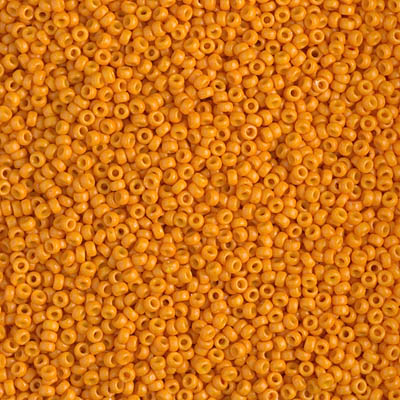 Miyuki Seed Beads 15/0 - SB4454 Opaque Cheddar Orange Duracoat