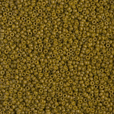 Miyuki Seed Beads 15/0 - SB4491 Opaque Duracoat Dyed Olive