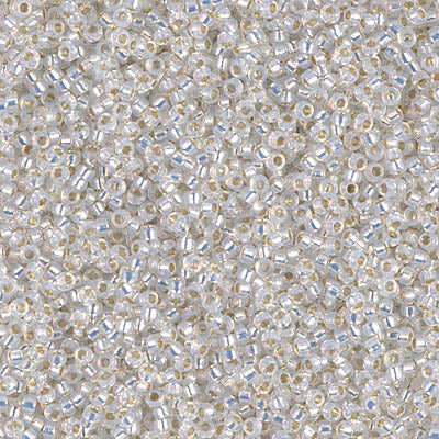 Miyuki Seed Beads 15/0 - SB0551 White Opal Silver Lined