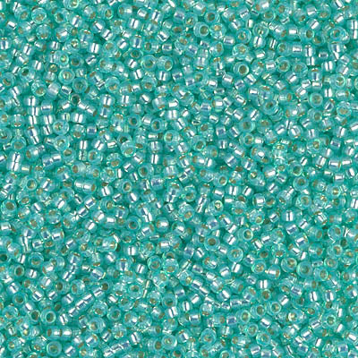 Miyuki Seed Beads 15/0 - SB0571 Aqua Green Silver Lined Opal Dyed