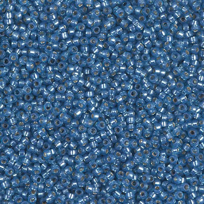 Miyuki Seed Beads 15/0 - SB0648 Denim Blue Silver Lined Dyed Alabaster