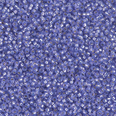 Miyuki Seed Beads 15/0 - SB0649 Violet Silver Lined Dyed Alabaster