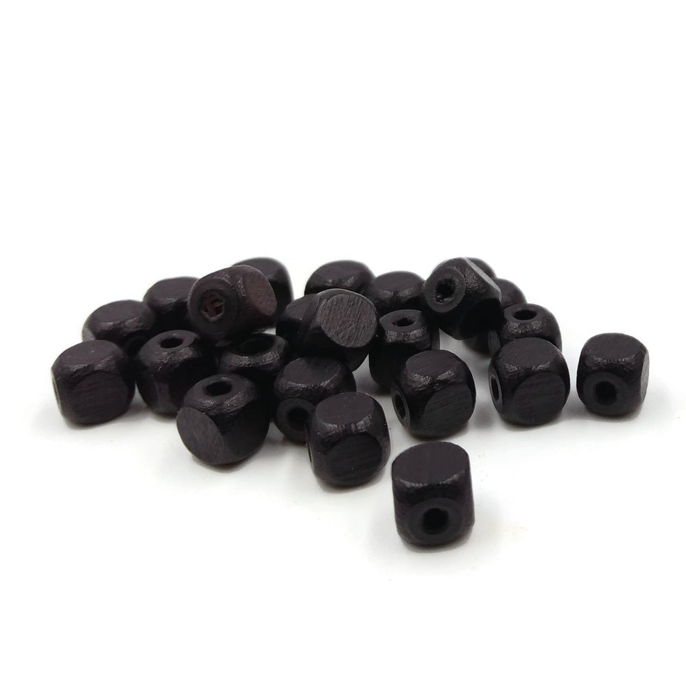 5x5 mm - Wooden dices beads
