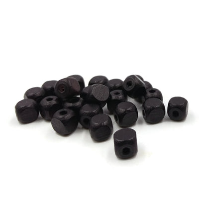5x5 mm - Wooden dices beads