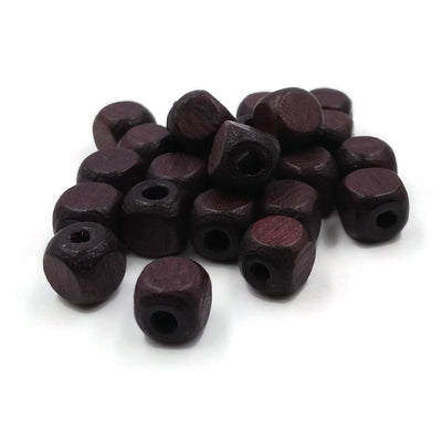 5x5 mm - Wooden dices beads