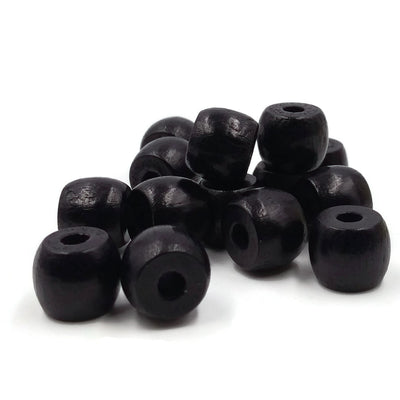 10x8 mm - Perles barils plats en bois