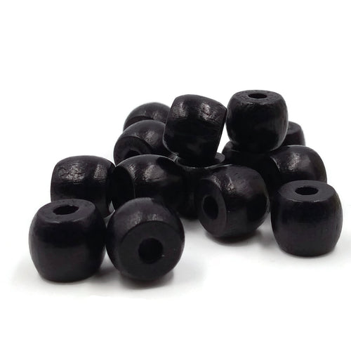 10x8 mm - Perles barils plats en bois