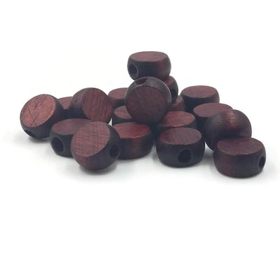 8x4 mm - Wooden beads flat and round