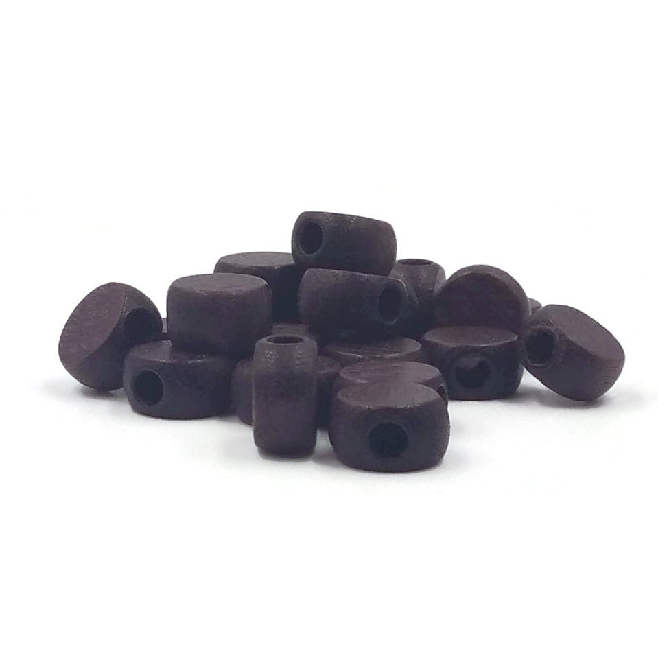 8x4 mm - Wooden beads flat and round