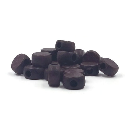 8x4 mm - Wooden beads flat and round