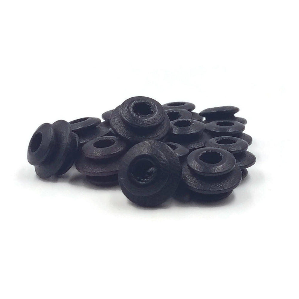 9x6mm - Wooden round spiral beads