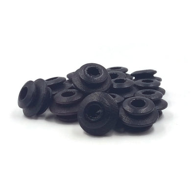 9x6mm - Wooden round spiral beads