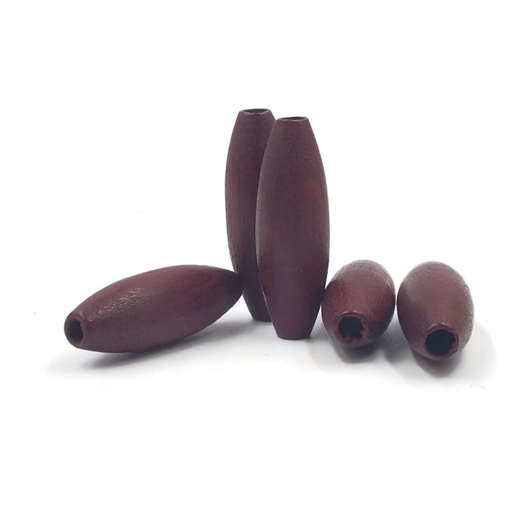 8x24 mm - Spaghetti wooden beads