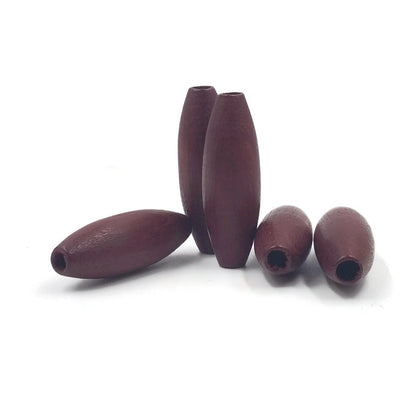 8x24 mm - Spaghetti wooden beads