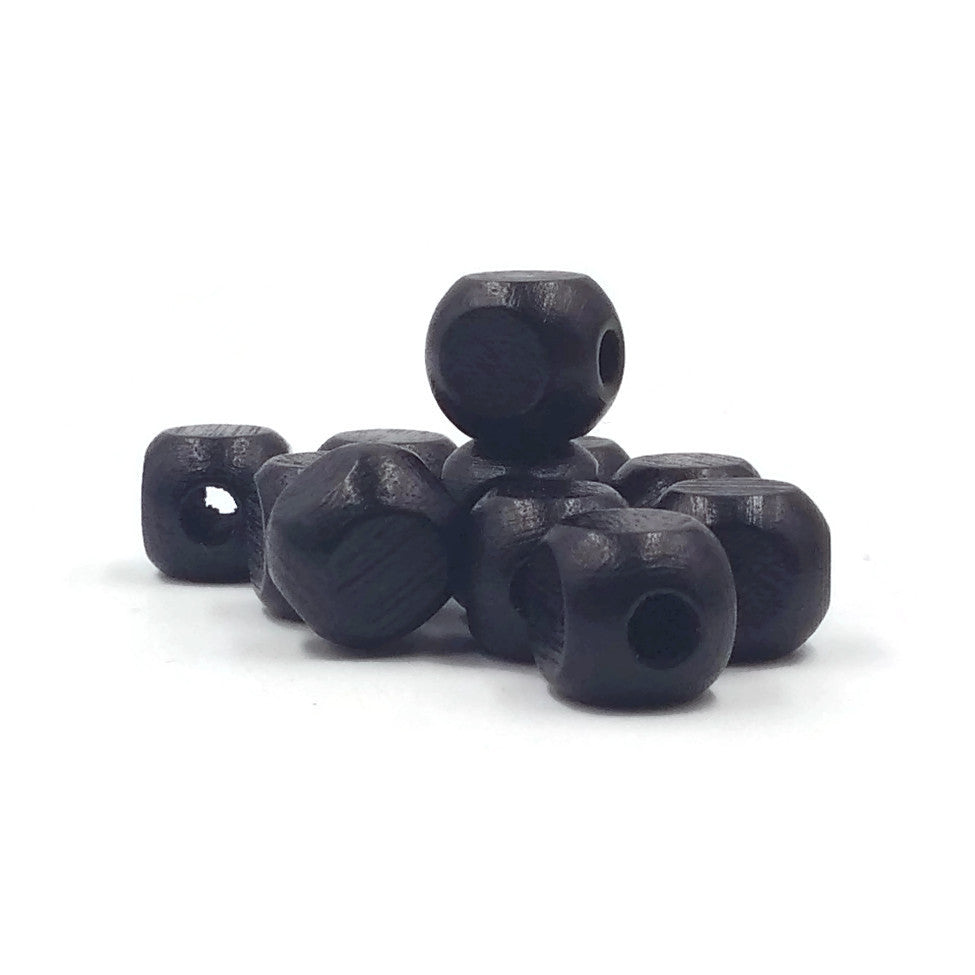 10 mm - Wooden dice beads