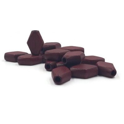10x15 mm - Wooden diamond beads