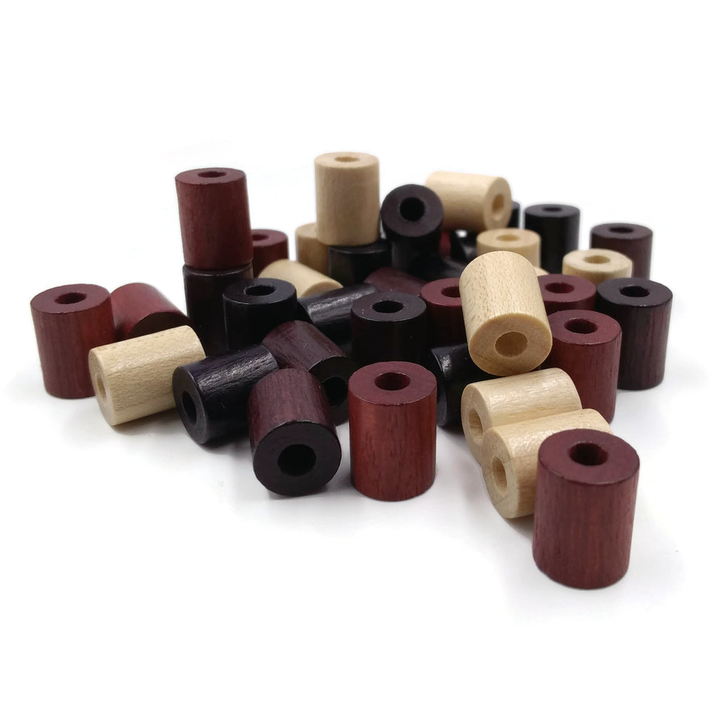 8x10 mm - Wooden tube beads