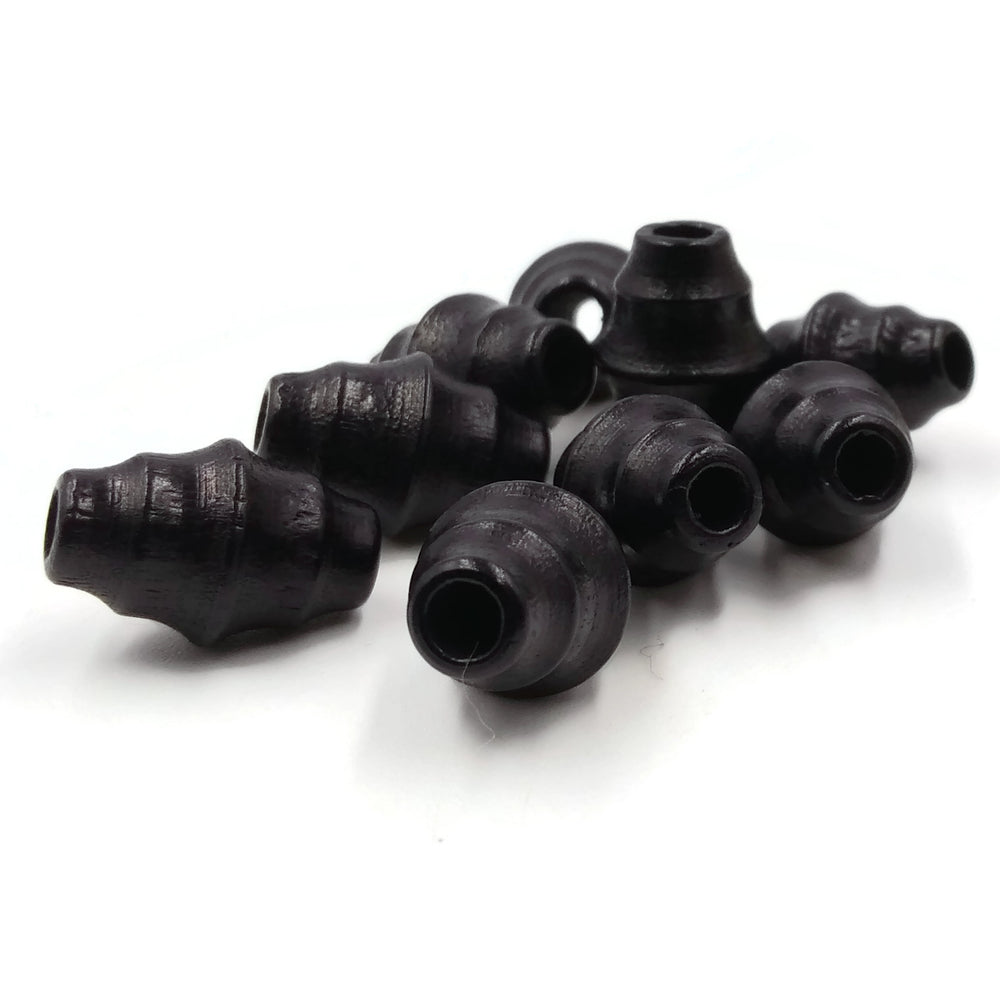 10x15 mm - Lined wooden beads
