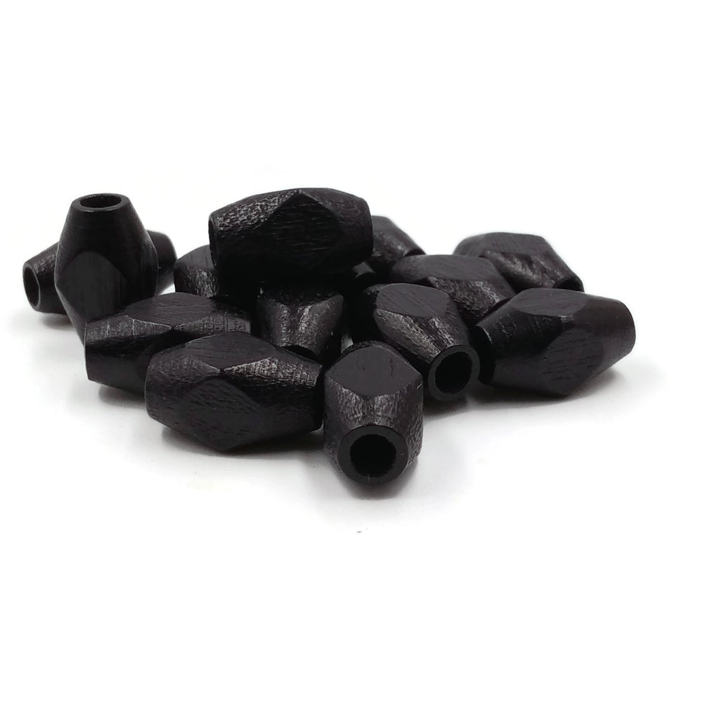 10x15 mm - Bicone shaped wooden beads