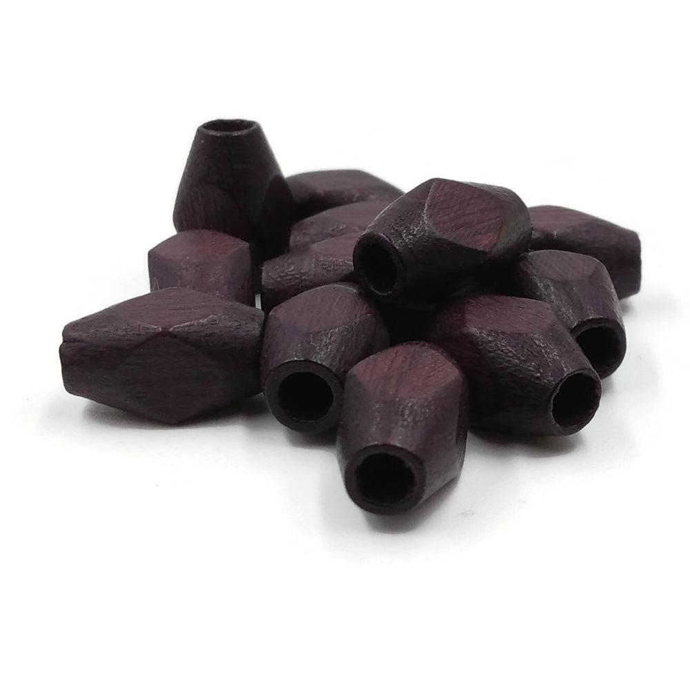 10x15 mm - Bicone shaped wooden beads
