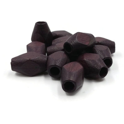 10x15 mm - Bicone shaped wooden beads