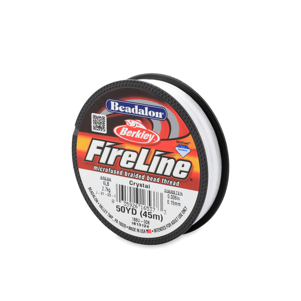 6 lb - Fireline® fil tressé pré-ciré micro fusionné · 0,006po 0.15 mm