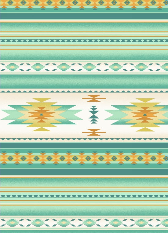 South western 201 - Mint 100% Cotton Designer