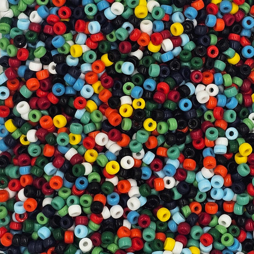 6mm - Glass Mini Crow Beads Mix (500 un)