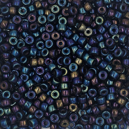 9mm - Glass Crow Beads Opaque