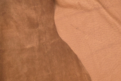 Rust Pig skin Velvet Leather · 1 - 1½ oz - ( 0,4 - 0,5mm )