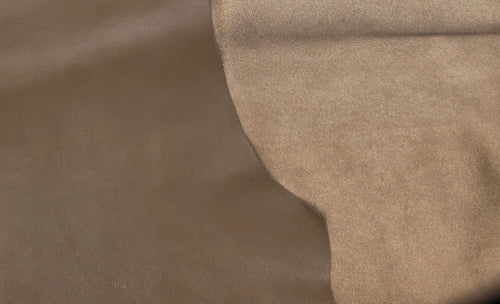 Cuir d'agneau brun moyen · 1½ - 2 oz - ( 0,5 - 0,6 mm )