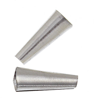 15 mm - 100 pcs - Mini cônes aluminium argent