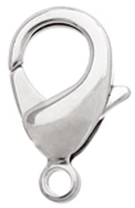 10mm - Lobster Clasp Rhodium Plated LF/NF (50 un)
