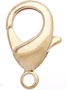 12mm - Lobster Clasp Hamilton Gold - LF/NF (50 un)