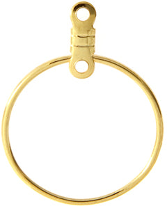Boucles d'oreilles avec anneau doré - LF/NF (100 un)