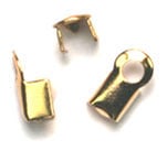 100 pcs - Attaches pour lacet de cuir · 8 x 4 mm · Couleurs variées