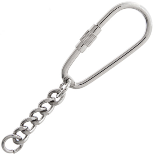 18x40 mm - Keychain Threaded Loop with Chain