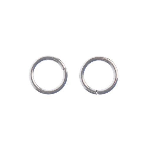 5mm - Anneaux simples en Acier Inoxydable / 100pcs
