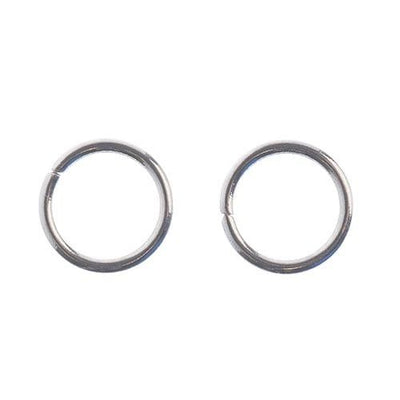 6mm - Anneaux simples en Acier Inoxydable / 100pcs