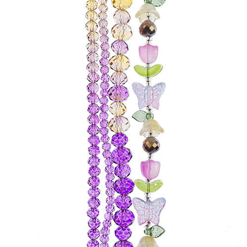 Crystal Lane - Rondelles et perles mix • 4 brins