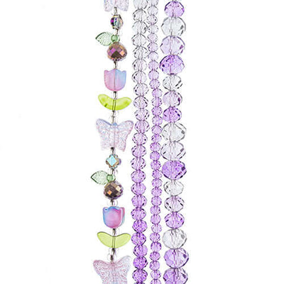 Crystal Lane - Rondelles et perles mix • 4 brins
