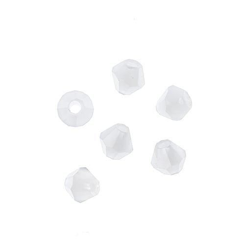 4x4 mm - Crystal Lane Bicone  · 2 Strand