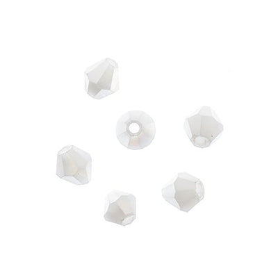 4x4 mm - Crystal Lane Bicone  · 2 Strand