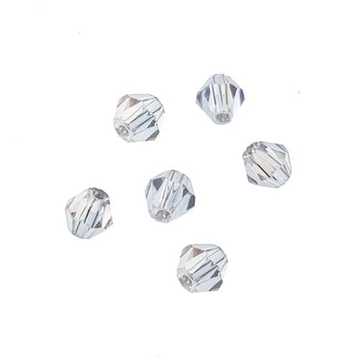 4x4 mm - Crystal Lane Bicone  · 2 Strand